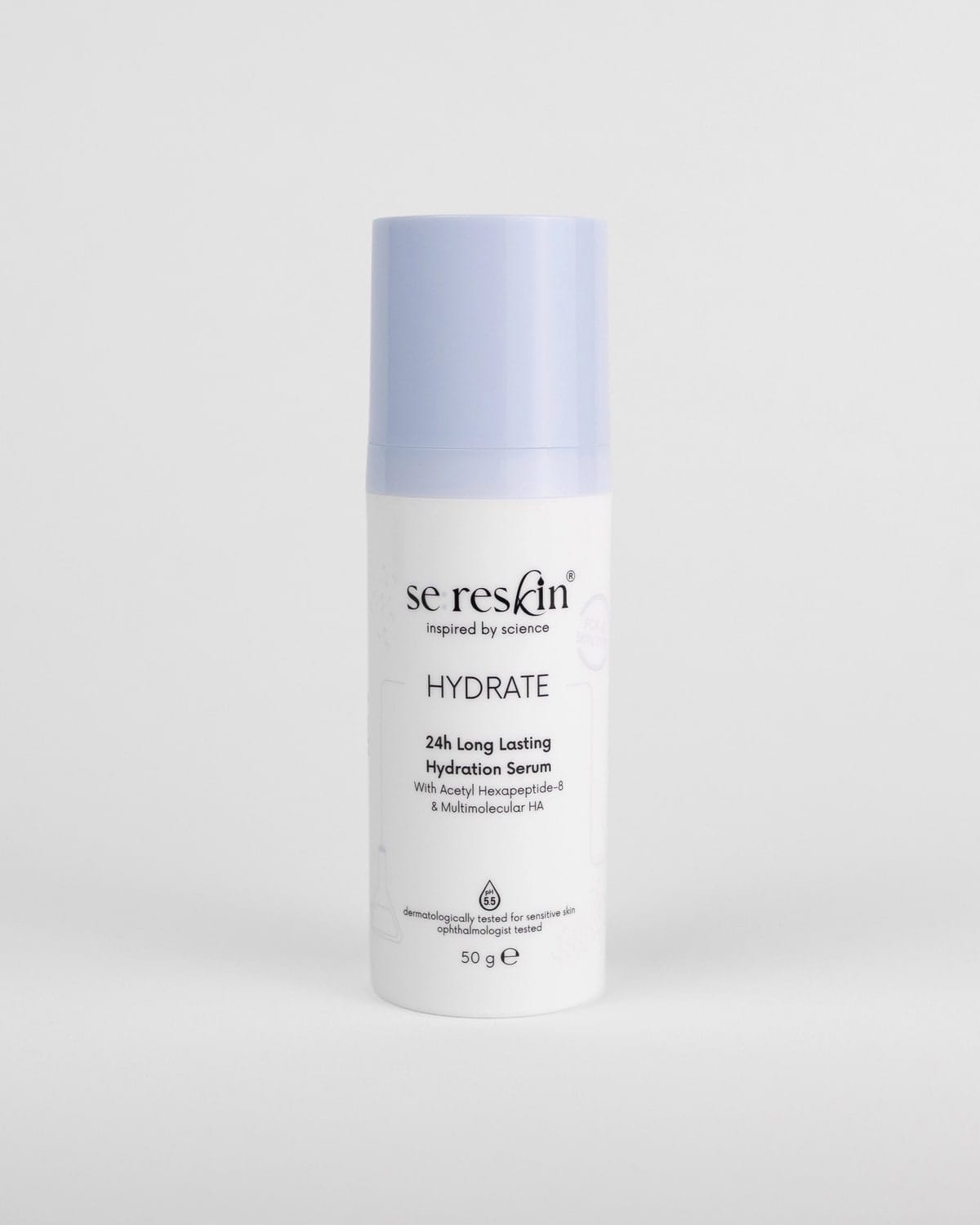 Serul Sereskin Hydrate în ambalaj airless, pe fundal deschis